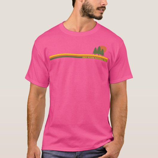 グロスモーヌ国立公園パインツリーズサン Tシャツ (正面)