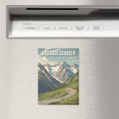 グロスロックナーハイアルパインロードポストカード マグネット (インサイチュ (食洗機))