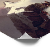 グロスロックナー山の眺め ポスター (角)