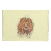 グロッカツェ大きな猫レーヴェライオン 枕カバー (裏面)