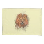 グロッカツェ大きな猫レーヴェライオン 枕カバー (正面)