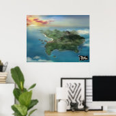 グロッギー島のポスター ポスター (ホームオフィス)