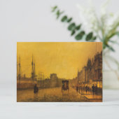 グロック波止場、グラスゴーby John Atkinson Grimshaw サンキューカード (スタンド正面)