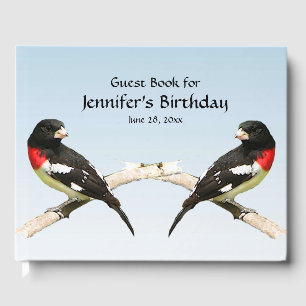 グロッズビーチバードバースデーパーティーゲストブック ゲストブック