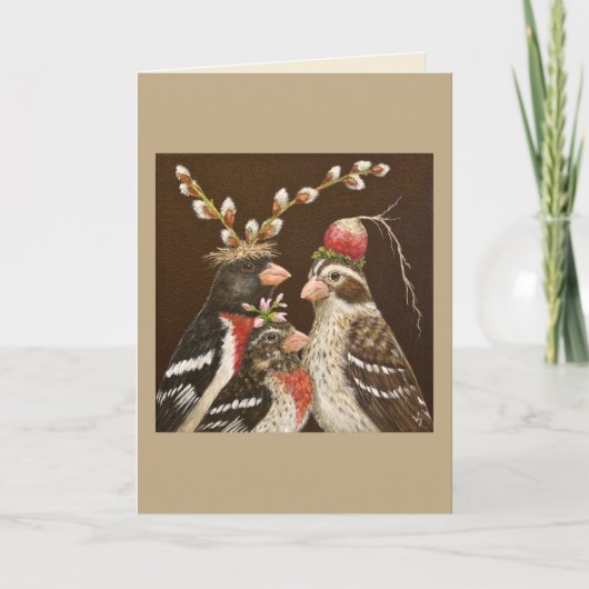 グロッズビーチファミリーポートレートカード カード (正面)