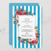 グロットブルー結婚式招待状 招待状 (正面/裏面)