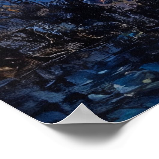 グロットーのマーメイド絵を描ズ ポスター (角)