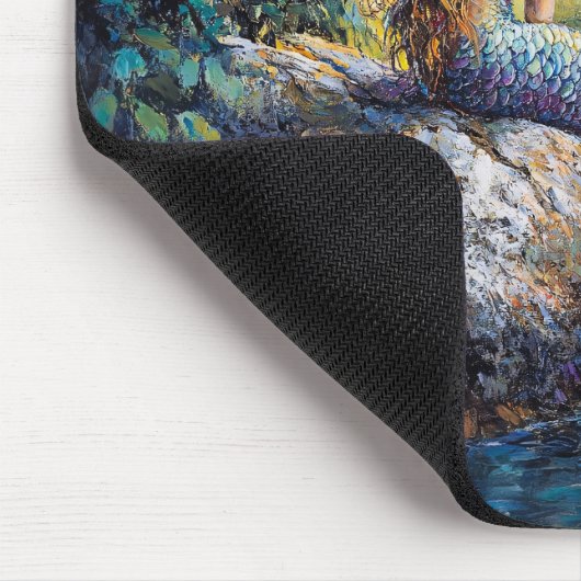 グロットーのマーメイド絵を描ズ マウスパッド (コーナー)