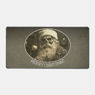 グロテスクなクリスマス - スケルトンのサンタ 65609 デスクマット