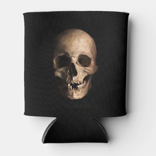 グロテスクなスカル(Head Split Open) 缶クーラー (正面)