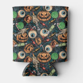 グロテスクなハロウィンの人体パーツ 缶クーラー (正面)