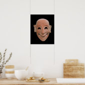 グロテスクな仮面、紀元前6世紀モトヤから(テラス) ポスター (キッチン)