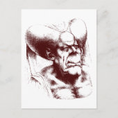 グロテスクな女性 ポストカード (正面)