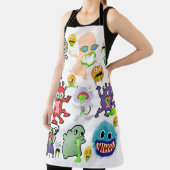 グロテスクな怪物や生き物 エプロン (インサイチュ)