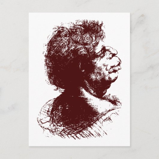 グロテスクな男 ポストカード (正面)