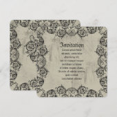 グロテスクオーナメントハート 招待状 (正面/裏面)