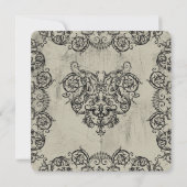 グロテスクオーナメントハート 招待状 (裏面)