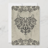 グロテスクオーナメントハート 招待状 (裏面)