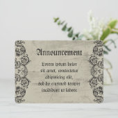 グロテスクオーナメントハート 案内状 (スタンド正面)