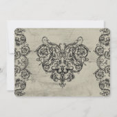 グロテスクオーナメントハート 案内状 (裏面)