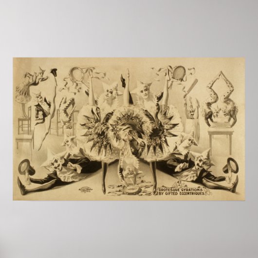 グロテスク回転法ヴォードヴィルポスター ポスター (正面)