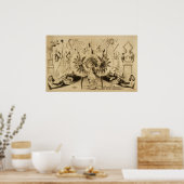 グロテスク回転法ヴォードヴィルポスター ポスター (キッチン)