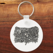 グロテスク第1位、ブライアン・ベンソン著 キーホルダー (正面)