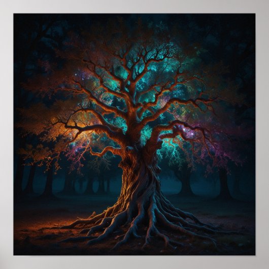 グロテスク華美バイナリーツリーエンティティツイストブランチ ポスター (正面)