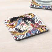 グロテスク&スネークタトゥーデザイン コースター (左側)