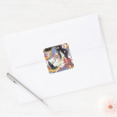 グロテスク&スネークタトゥーデザイン スクエアシール (封筒)