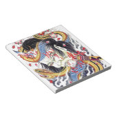 グロテスク&スネークタトゥーデザイン ノートパッド (アングル)