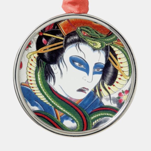 グロテスク&スネーク メタルオーナメント (正面)