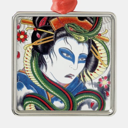 グロテスク&スネーク メタルオーナメント (正面)