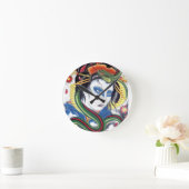 グロテスク&スネーク ラウンド壁時計 (ホーム)