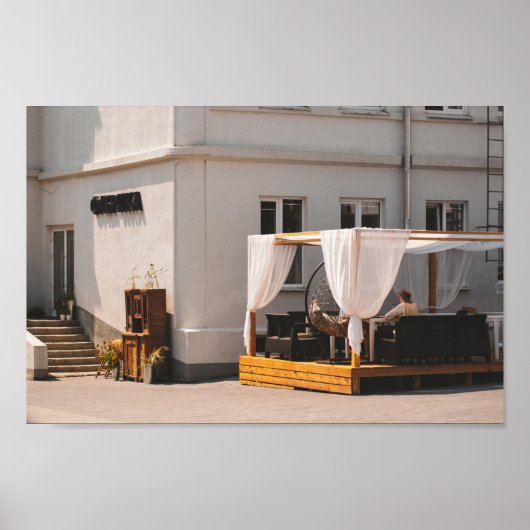 グロドノベラルーシ市建築ライフピープル ポスター (正面)