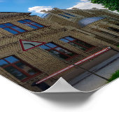 グロドノベラルーシ市街並み建築シナゴーグ ポスター (角)