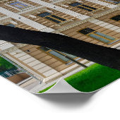 グロドノベラルーシ市街並み建築シナゴーグ ポスター (角)