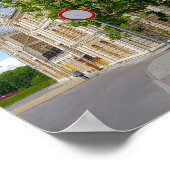 グロドノベラルーシ市街並み建築シナゴーグ ポスター (角)