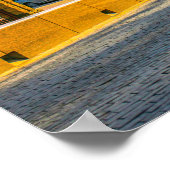 グロドノベラルーシ建築都市の街並み通り ポスター (角)