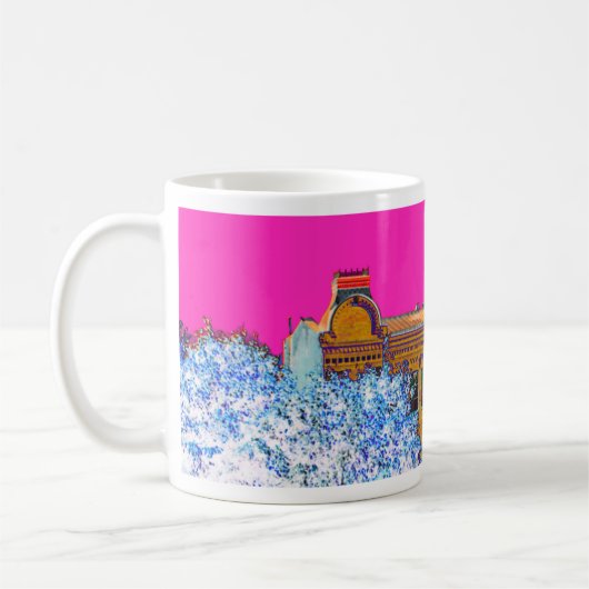グロドノベラルーシ建築 コーヒーマグカップ (左)