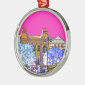 グロドノベラルーシ建築 メタルオーナメント (左)