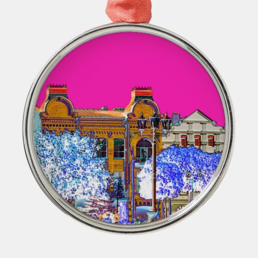 グロドノベラルーシ建築 メタルオーナメント (正面)