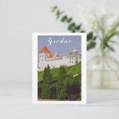 グロドノベラルースアーキテクチャーシティビューキャッスル ポストカード (スタンド正面)