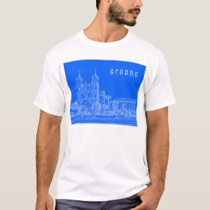 グロドンベラルーシアーキテクチャーシティビューカテドラル Tシャツ