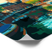 グロニンゲンオランダトラベルアートヴィンテージ ポスター (角)