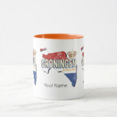 グロニンゲンオランダレトロマップオランダヴィンテージ マグカップ (中央)