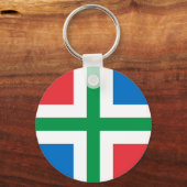 グロニンゲン、オランダ国旗 キーホルダー (正面)