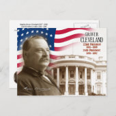 グロバー・クリーブランド-米国の第22及び第24大統領 ポストカード (正面/裏面)