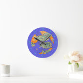 グロフランスのンツ(魚)番号付きラウンドウォールクロック ラウンド壁時計 (ホーム)