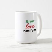 グロブラブノン恐怖タイポグラフィデザイン コーヒーマグカップ (正面右)